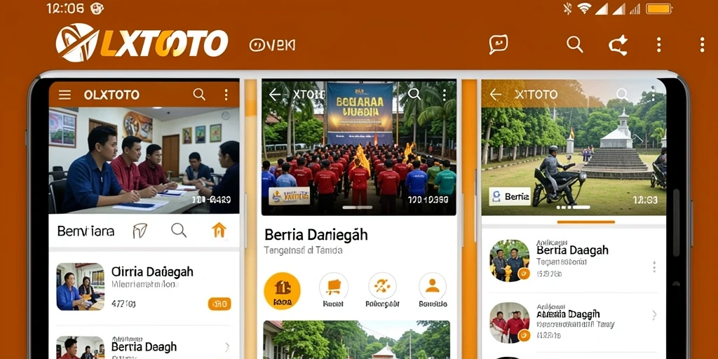 Antarmuka utama OLXTOTO menampilkan berita daerah terkini dengan jelas.