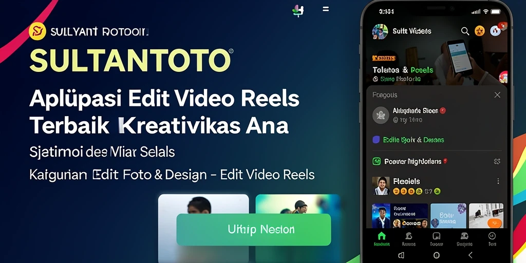 Antarmuka SULTANTOTO untuk edit video reels yang mengesankan.